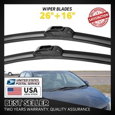 Durable Front Windshield Wiper Blades 26+16 W...