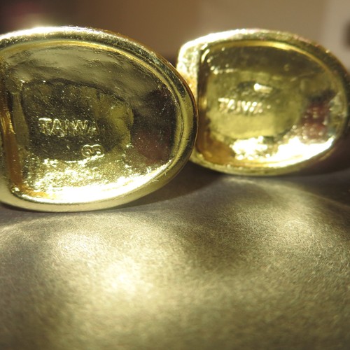 1990s 5" 30 Oak & Brass Bow Cabinet Drawer Pulls 3" Center w/Screws Taiwan VINTG - Picture 2 of 17