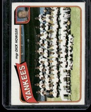 1980 Topps #424 New York Yankees / Dick Howser Team Checklists