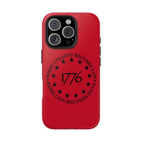 Funda de teléfono resistente 1776 diseño patriótico iPhone 16 15 14 13 12 Pro Max XS S24 S23 - Imagen 2 de 7