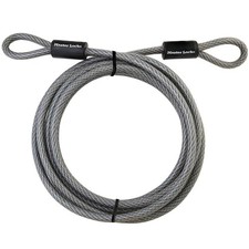 Master Lock 72D Steel Cable, 15 ft. Long with Looped Ends