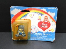 Vintage 1984 Care Bear: Grumpy Bear Trying Not to Get Wet Figure 11