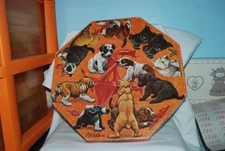 Vtg 1968 Springbok 500pc Okta-Puzzle jigsaw Puppies Coheleach 8011 COMPLETE