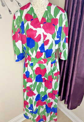 Vintage Classics Plus Floral 2-teiliges Set (UK 18) - Kimono Jacke & Plissee Midi