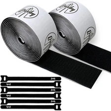 Pedalboard Grip Kit - 10 Feet (3m) of Heavy Duty Hook & Loop Tape Plus 6 Reus...