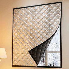 Thermal Insulated Blackout Curtain Heat Cold Block Noise Reducing Window Panel