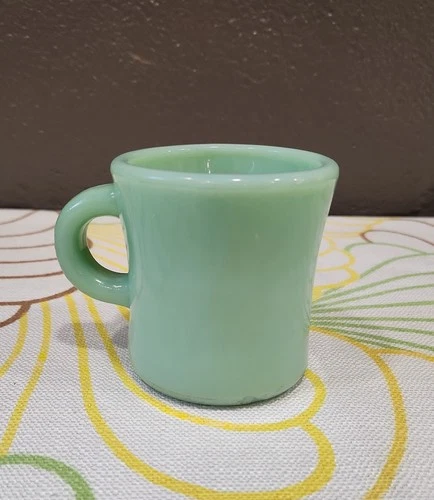 Fire King Jadeite Extra Heavy Restaurant Ware C Handle Mug