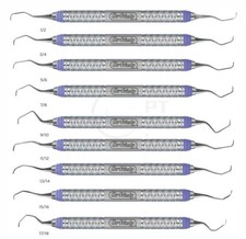 Hu-Friedy Dental Gracey Curette Set of 9 Rigid EverEdge 2.0 #9 Handle Instrument