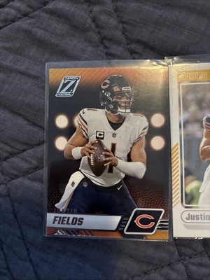 2021 Panini Justin Fields Rookie Card RC Lot of 4 Chicago Bears Jets Stars