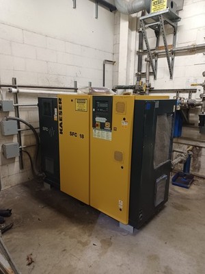 2006 KAESER SFC 18 ROTARY SCREW AIR COMPRESSOR, 25HP , 460V, 3PH - SEE BELOW!!!