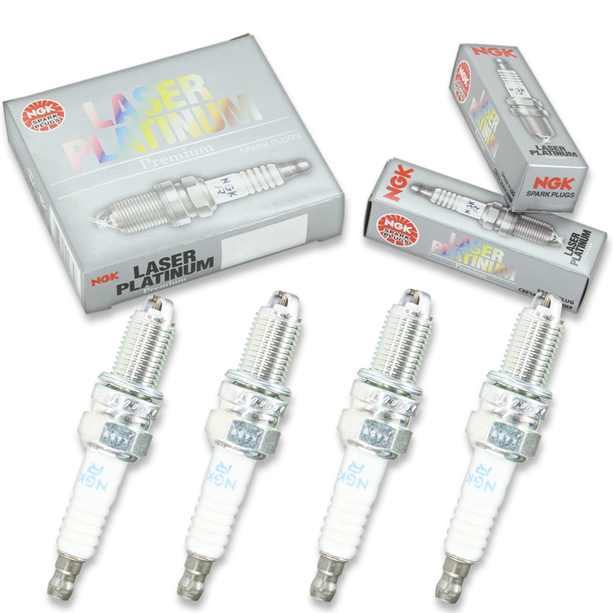 4pcs NGK 7415 Laser Platinum DCPR8EKP Motorcycle Spark Plug Tune Up Kit Set fe