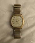 Timex Automatic Vintage Analog Date Water-Resistant Gold Cushion Watch
