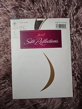 NWT HANES Women's Tights Control Top Panty Sandalfoot Town Taupe Color.Size AB