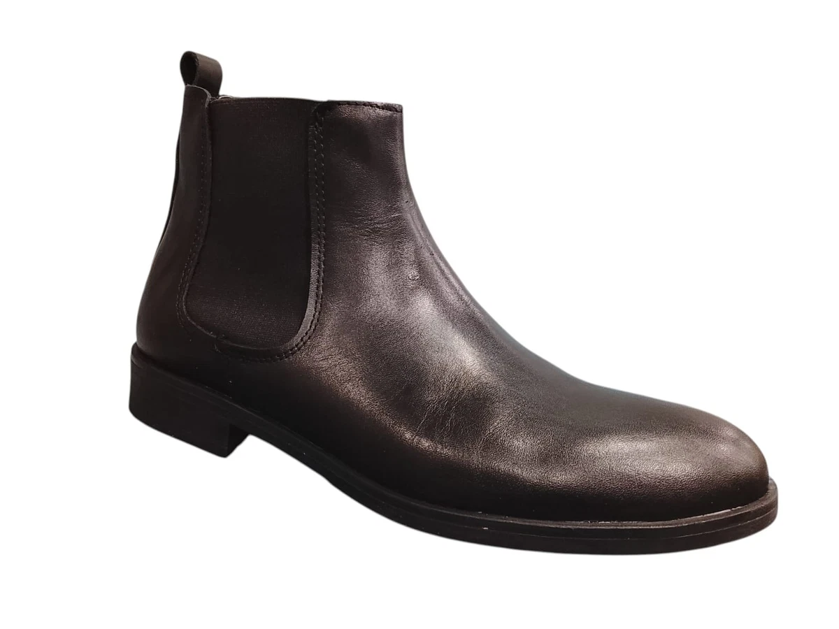 Dockers by Gerli stivali da uomo in pelle foderata marrone scuro