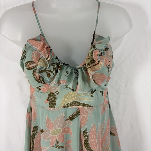 H&M Maxi Dress Women 6 Boho Ruffle Tiered Floral Limited Edition Gisele Bundchen - Picture 3 of 14