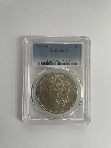 1884-S Morgan Silver Dollar AU55 PCGS