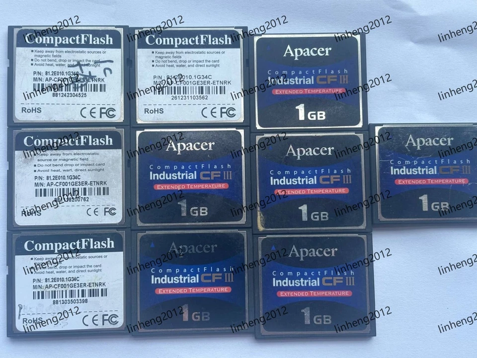 10PCS  Apacer 1GB CF III Memory card   Industrial Compact Flash Card - Image 2 of 2