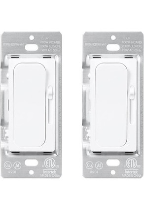 Dimmer Light Switch, Rocker On/Off Wall Switch with Dimmer Slider pack of 4