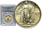 1917 25C Standing Liberty Quarter T1 PCGS MS63 Full Head  C1199