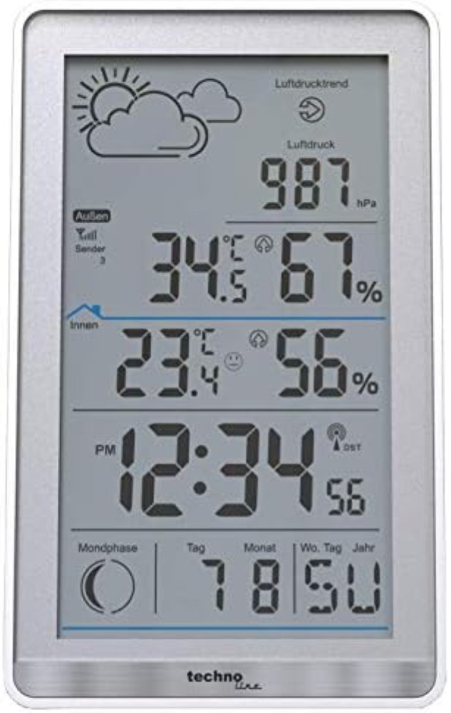 Monitoraggio Meteo Avanzato Technoline WS9218 + TX106-TH Wireless - 1