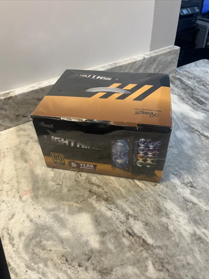 NEW Rosewill LIGHTNING-1300 Power Supply, 80 Plus Gold Certified ATX 12V/EPS 12V - Image 2 of 4