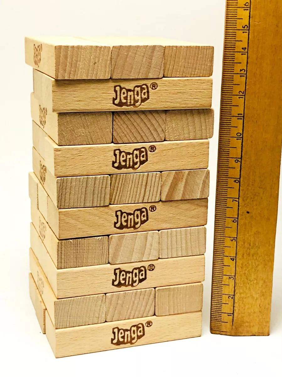 Classic Jenga Wooden Blocks I Stacking Tumbling Tower Game