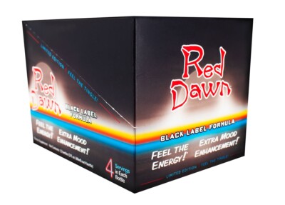 Reddawn Energy Limited Edition black label Liquid Shots 12 Ct Bottles 2 Oz Each