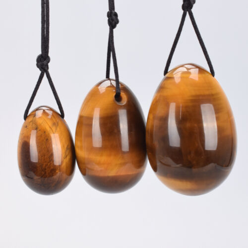 4pcs/set Natural Tiger Eye Yoni Eggs Kegel Exercise + 11cm pleasure wand - Picture 10 of 12