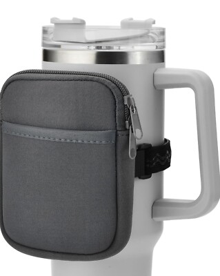 Purse Pouch for Stanley 18 - 40 oz Tumbler Cup Fanny Pack Gray