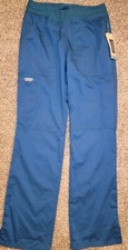 Cherokee Womens Revolution Scrub Pants Caribbean Blue 2XS 30" ww110 NEW