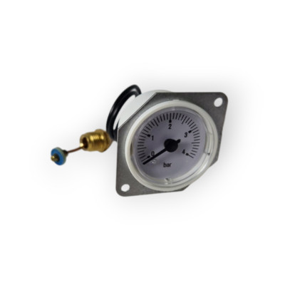 UNICAL 95262112 WHITE HYDROMETER MANOMETER WITH CAPILLARY FOR KON C 24 BOILER