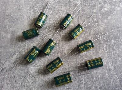 2 Stück ELKO 1000uF 25V 105°C Low ESR Elektrolytkondensator Radial