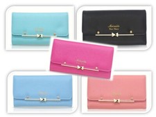 Wallet Leather Clutch Ladies Fashion Choice Color Long Card Holder Purse Handbag