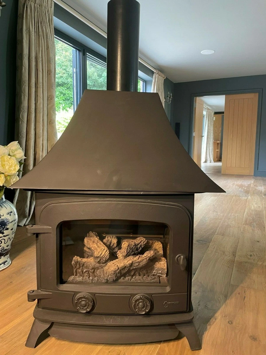 Yeoman Dartmoor Conventional Flue log effect Gas Stove | eBay