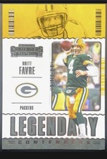 2020 Panini Contenders - Brett Favre - Legendary Insert Green Bay Packers LC-BAF