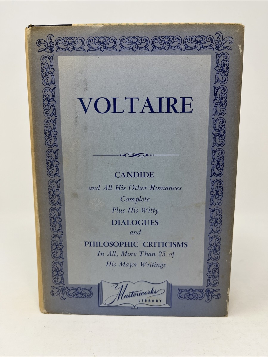 Candide by Voltaire - Masterworks Library HC DJ Greystone Press