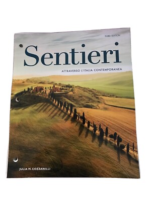 Sentieri Student Third  Edition. Italian Text Book. New