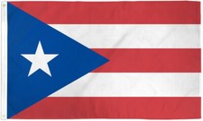 Puerto Rico 3x5ft Poly Flag P.R. Boriqua Pride PR 75D Ultrabreeze