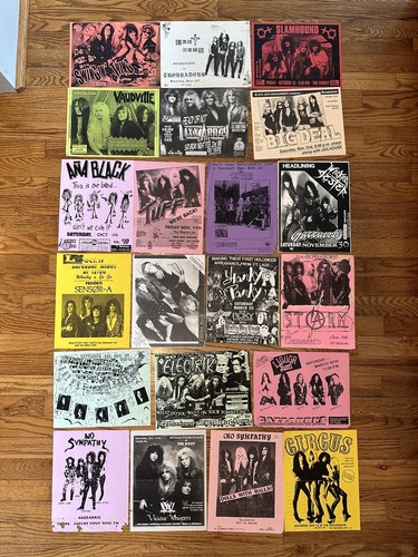 Sunset Strip Flyer Collection Hair Metal Glam Roxy Troubadour Roxy Whisky