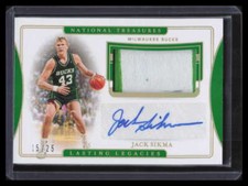 2019-20 Panini National Treasures Lasting Legacies Jack Sikma Patch Auto 15/25