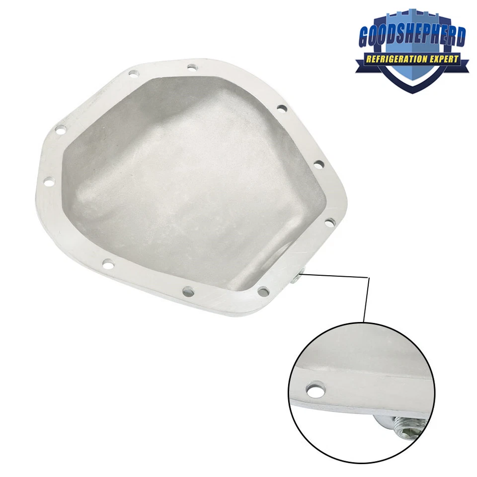 Для 1974-1979 Ford F250 Dana 60 10 болтов передняя ребристая полированная крышка дифференциала - Изображение 4 из 4