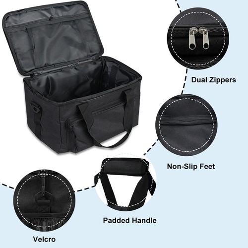 Estuche de Viaje Portátil Central Eléctrica Bolsa de Almacenamiento Universal 11.8x8.6x6.7 " - Imagen 5 de 7
