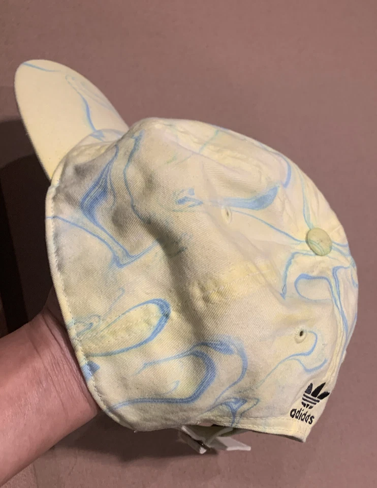 Gorra de béisbol Adidas unisex amarilla mármol - ajustable talla única Foto 3 de 4