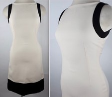 New Dolce&Gabbana sz 40 / US 4 ivory dress black edging