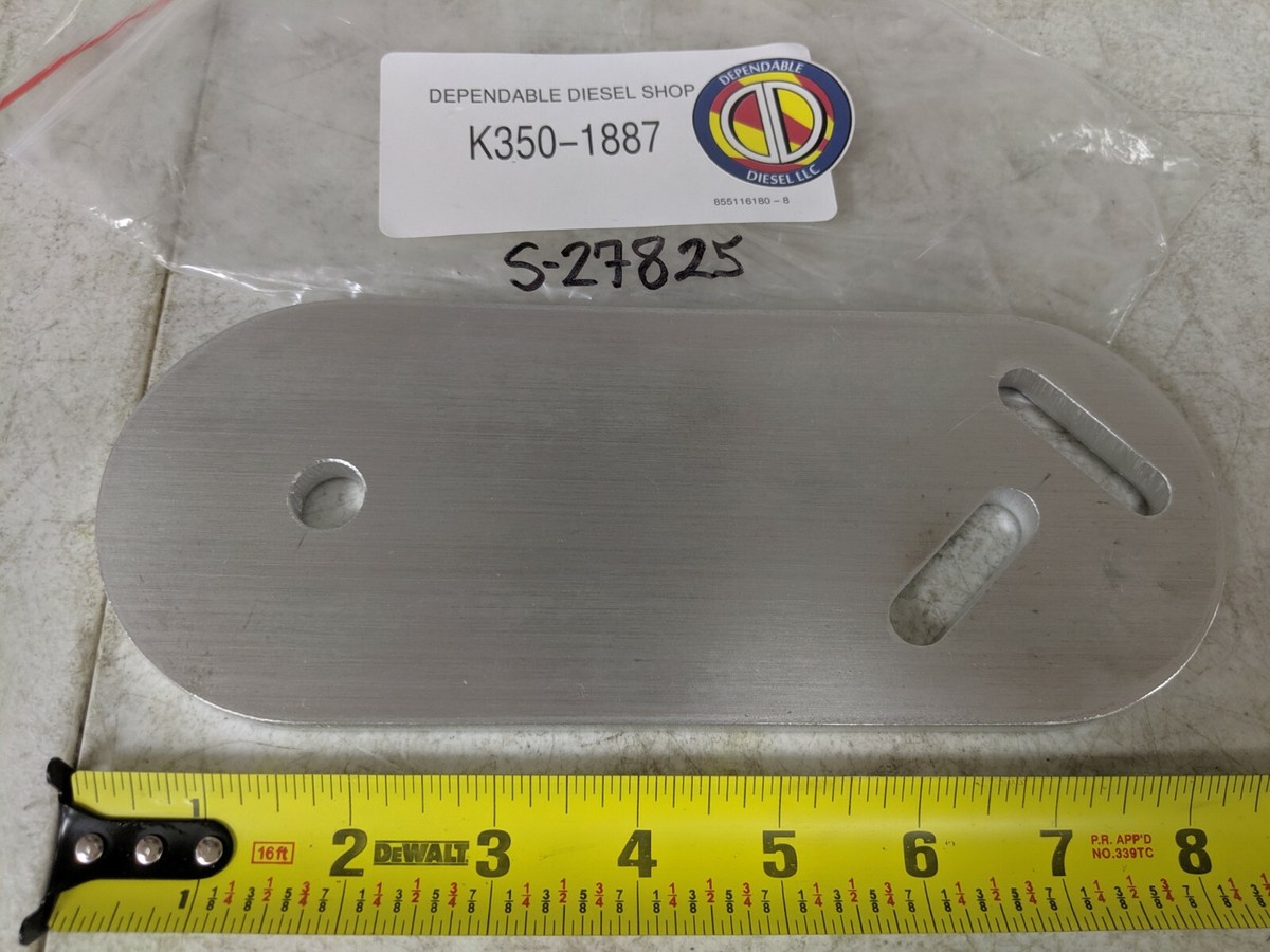 センターカットロング　切り　金物 LH Hood Mount Pin Plate for Kenworth T600 660 800. S&S# S-27825
