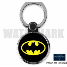 BATMAN LOGO CUSTOM ROUND MOBILE PHONE RING HOLDER STAND FREE USA SHIP