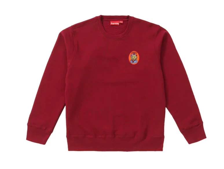 Supreme Ganesh Crewneck Cardinal SS18 L