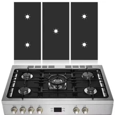 3Pc 5 Stoves Gas Range Top Burner Cover Liner Protector Reusable Non Stick