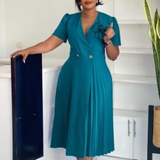 Women's 1950s Vintage Cocktail Rockabilly Swing Retro Dress 3D Flower Dress