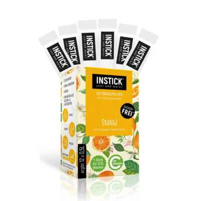 (199,67 /1kg) 12 Instick Getränkepulver Sticks 50 Geschmäcker Zuckerfrei Vegan
